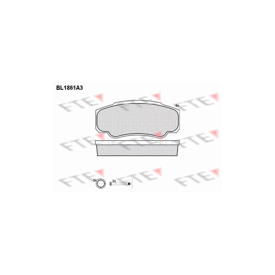 FTE Bl1861A3 Brake Pad Set