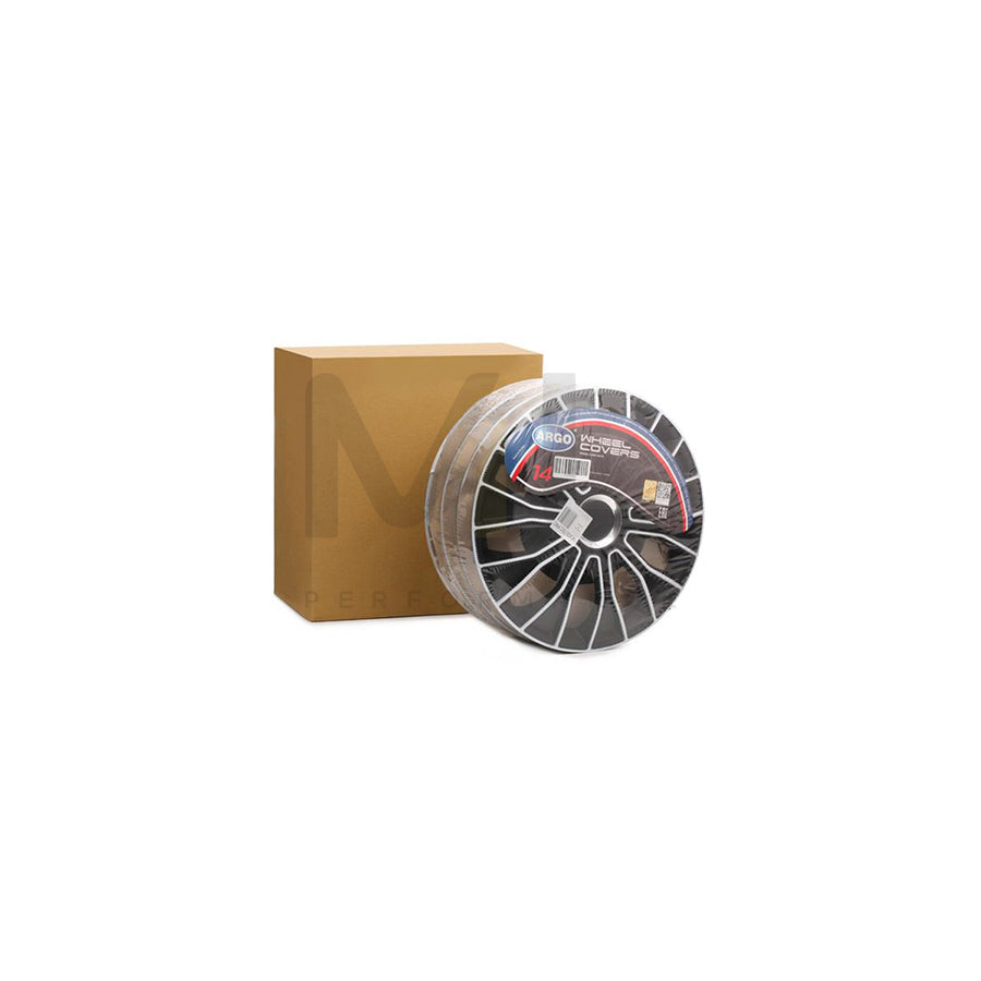 ARGO 14 VOLTEC PRO Wheel trims 14 Inch Black/Silver
