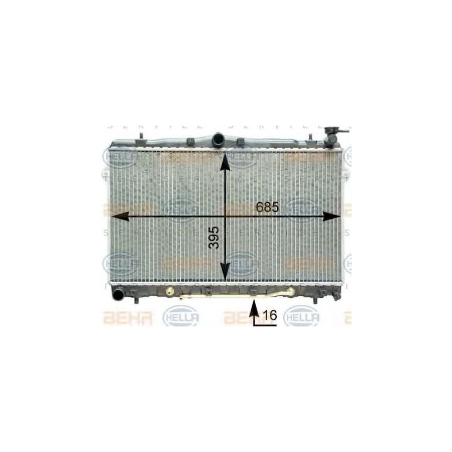 Hella 8MK 376 762-091 Engine Radiator