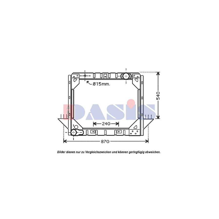 AKS Dasis 260500N Engine Radiator