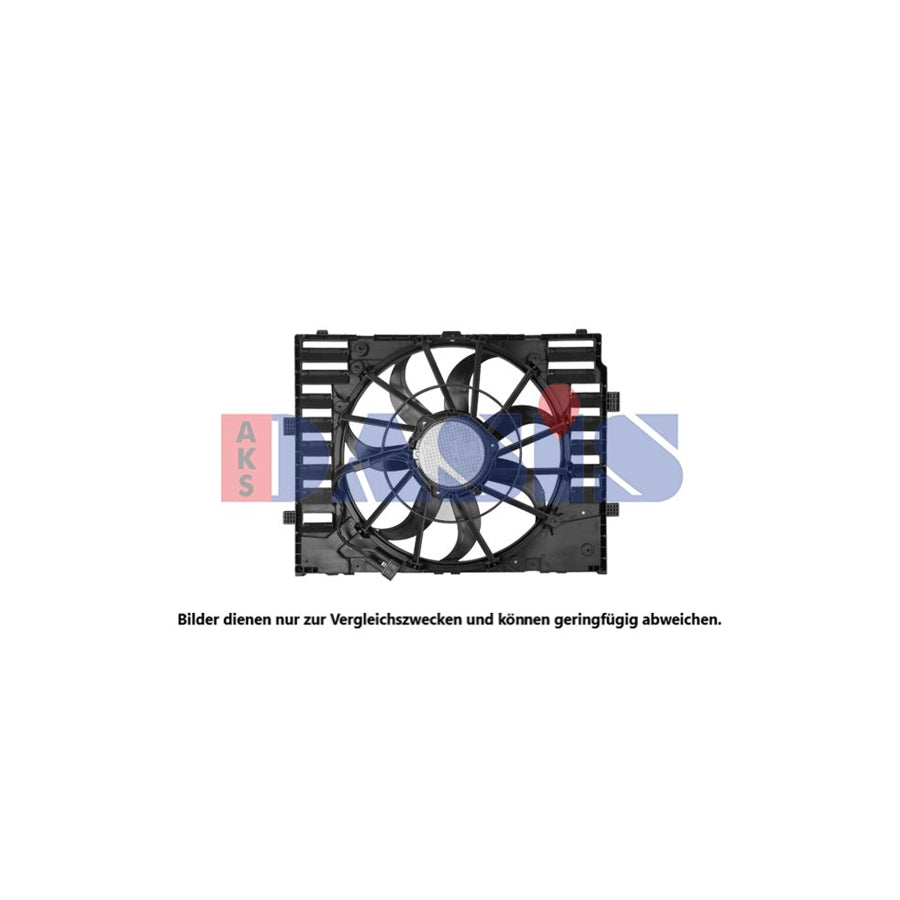 AKS Dasis 178003N Fan, Radiator for Porsche Cayenne (92A)