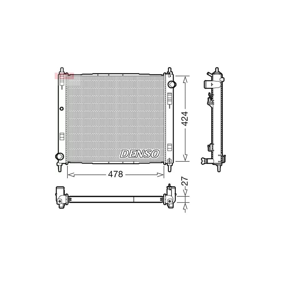 DENSO DRM46044 Engine Radiator