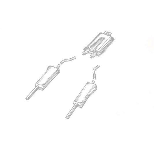QuickSilver HA007 Honda S800 - Stainless Steel Exhaust | ML Performance US Car Parts