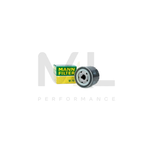 MANN-FILTER W 79 Oil Filter Spin-on Filter, with one anti-return valve