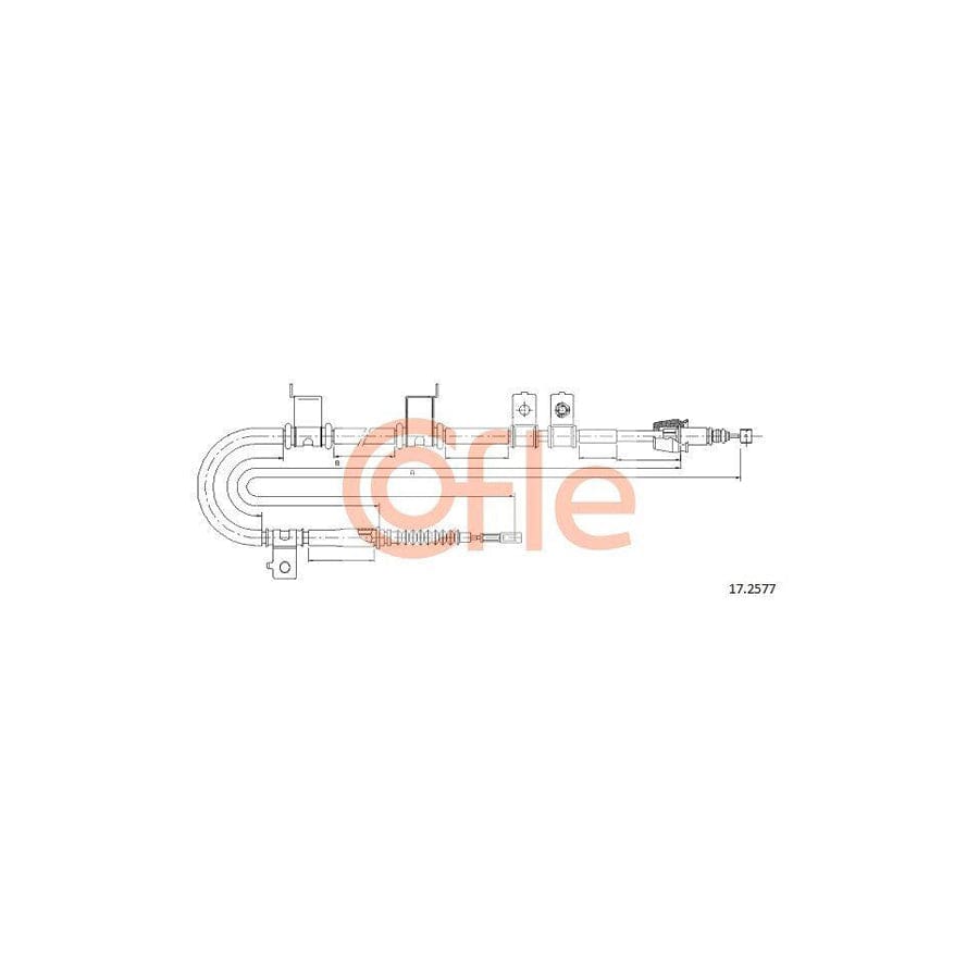 Cofle 92.17.2577 Hand Brake Cable