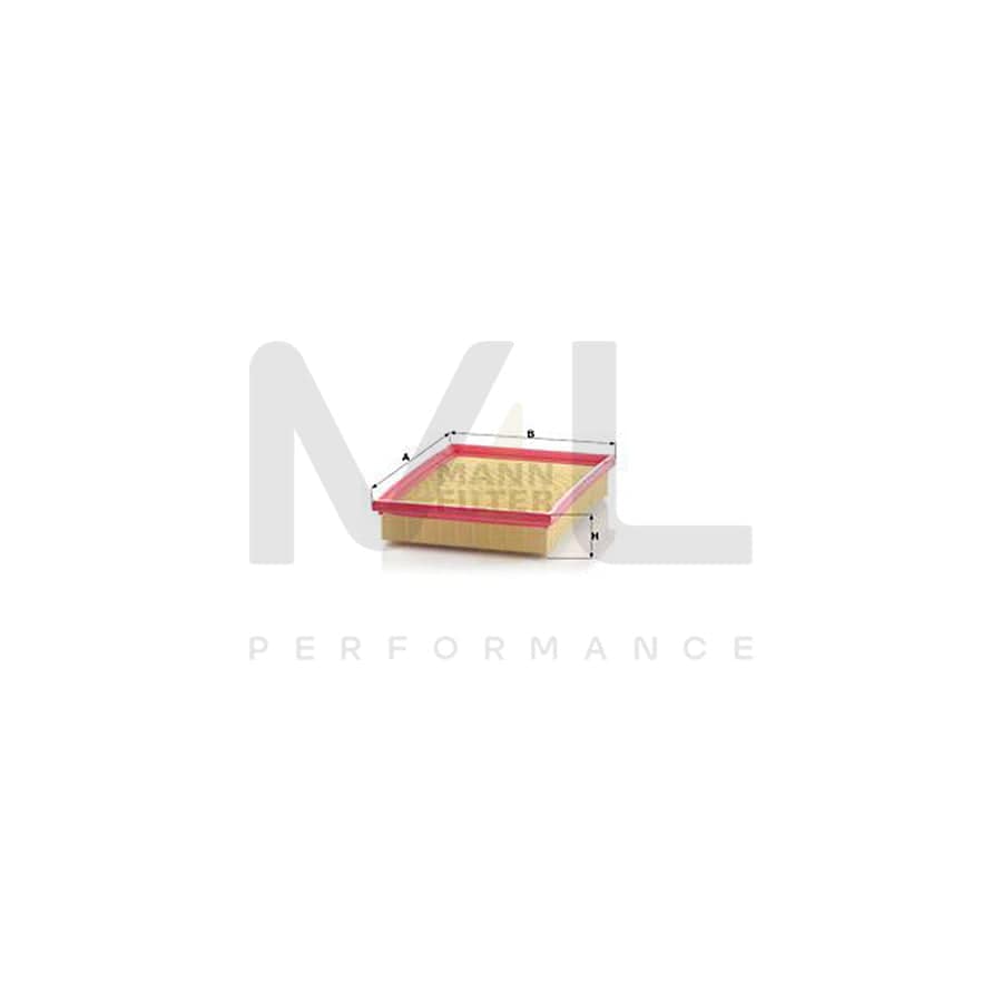 MANN-FILTER C 2256/2 Air Filter Filter Insert, for dusty conditions
