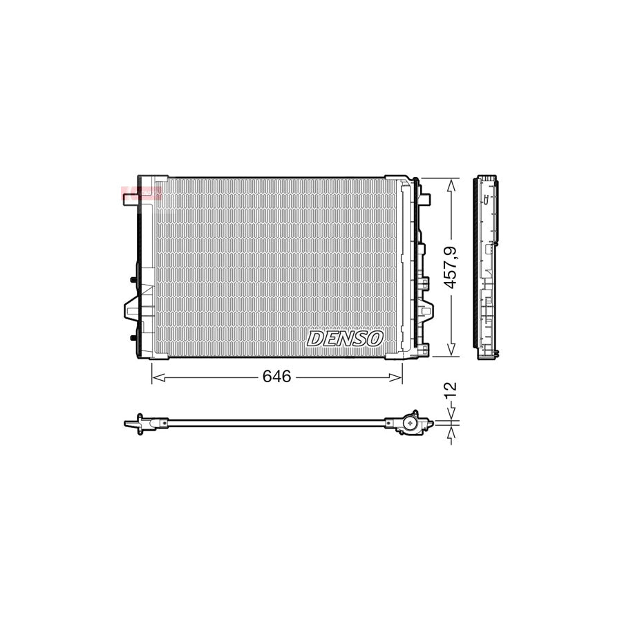 DENSO DCN17059 Air Conditioning Condenser