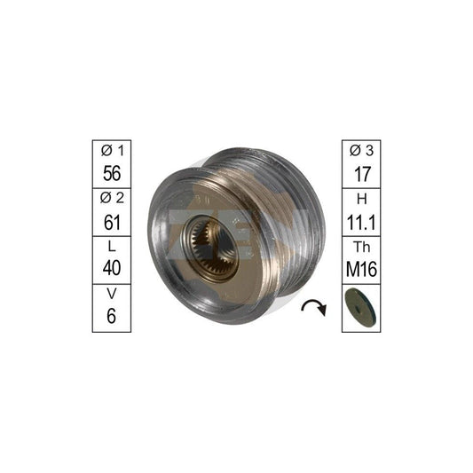 Era ZN5448 Alternator Freewheel Clutch