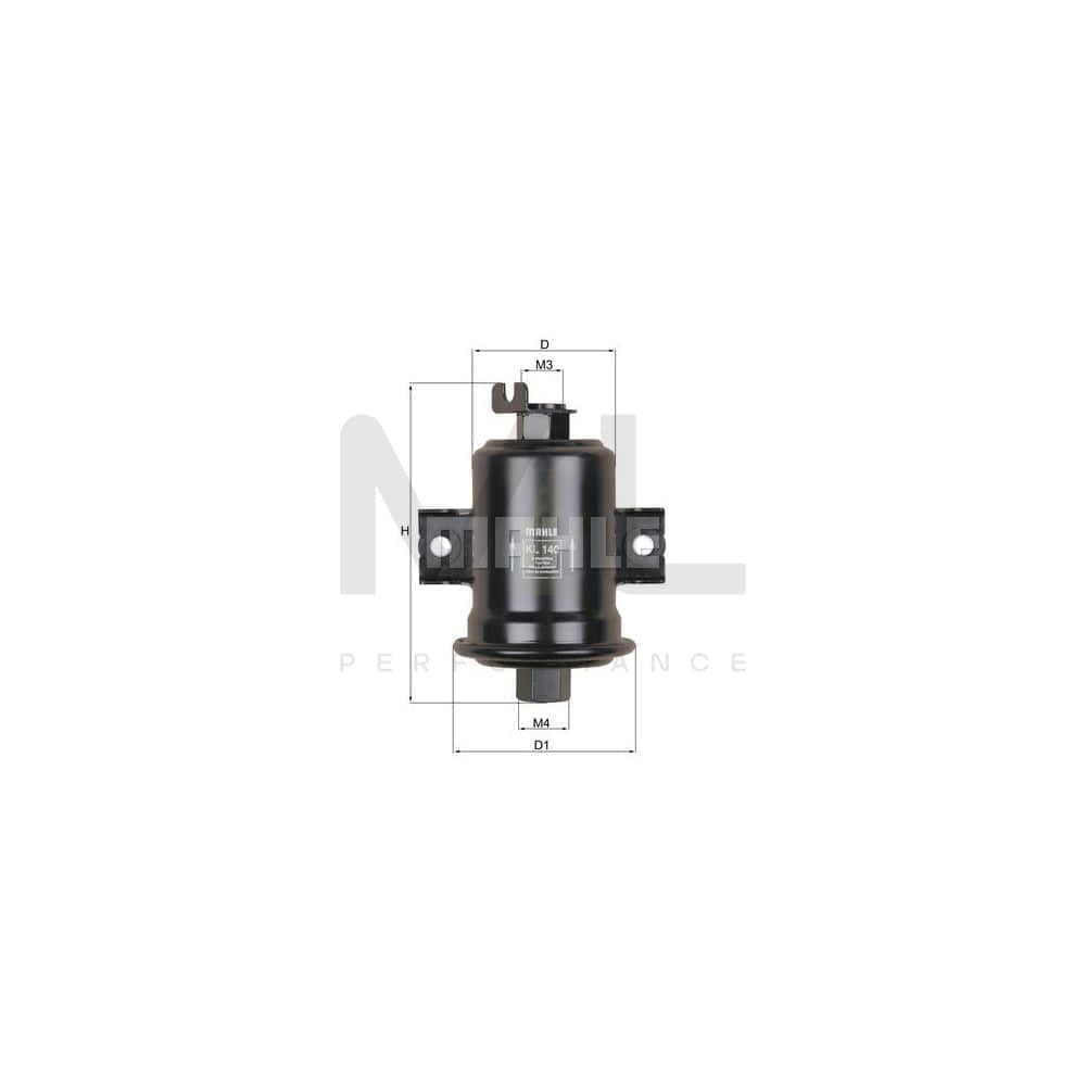 MAHLE ORIGINAL KL 140 Fuel filter In-Line Filter | ML Performance Car Parts