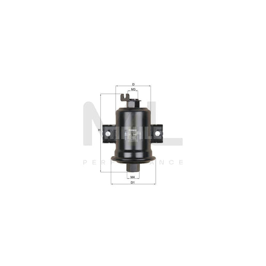 MAHLE ORIGINAL KL 140 Fuel filter In-Line Filter | ML Performance Car Parts