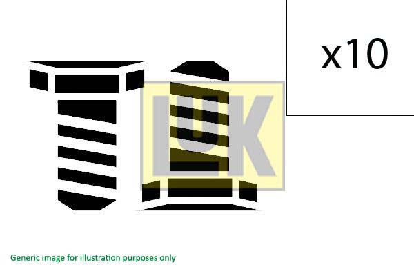 LuK 411 0140 10 Screw Set, Flywheel