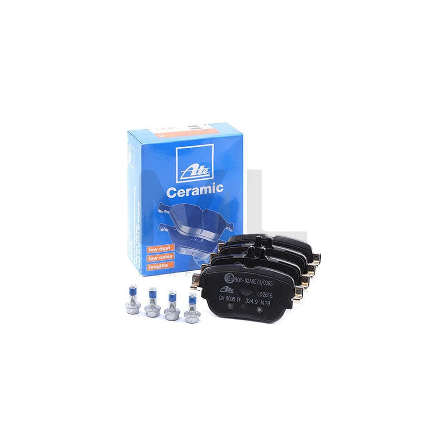 ATE 13.0470-2616.2 Brake pad set excl. wear warning contact, prepared for wear indicator, with brake caliper screws