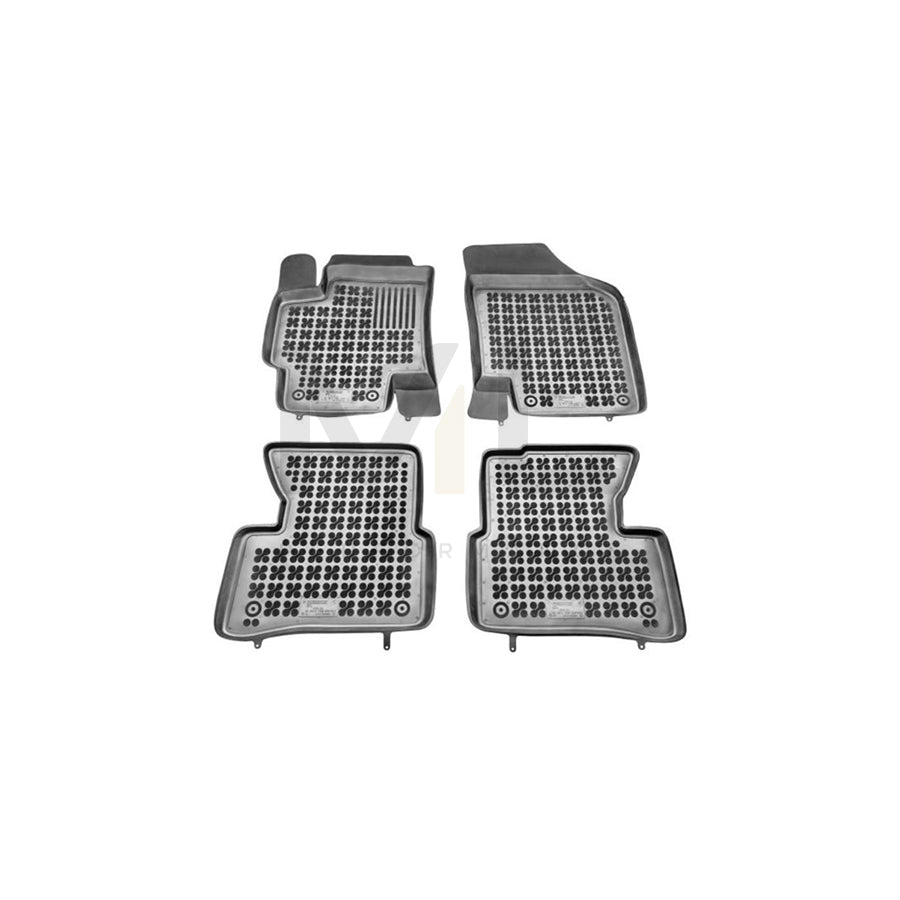 REZAW PLAST 201002 Floor mat set for KIA RIO Elastomer, Front and Rear, Black