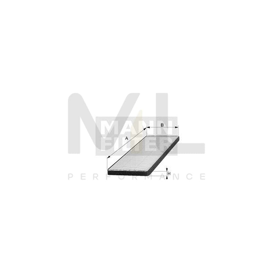 MANN-FILTER CUK 23 004-2 Pollen filter Activated Carbon Filter
