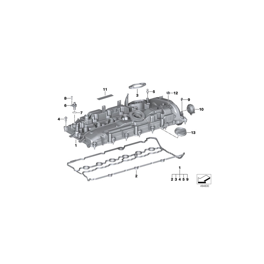 Genuine BMW 11129894803 G05 G11 G06 Gasket Set, Cylinder Head Cover (Inc. X4 M40iX, 740i & 745e) | ML Performance US Car Parts