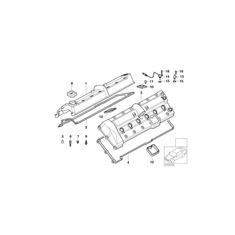 Genuine BMW 11127520044 RR1 Screw M5X12-8.8-KTL (Inc. Drophead, 760i & 760Li) | ML Performance UK Car Parts