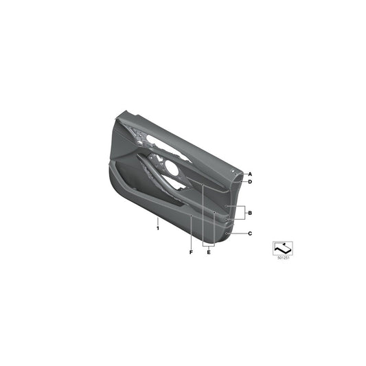Genuine BMW 51417997077 G16 Door Panel, Leather, Front Left INDIVIDUAL (Inc. M850iX, 840i & 840iX) | ML Performance US Car Parts
