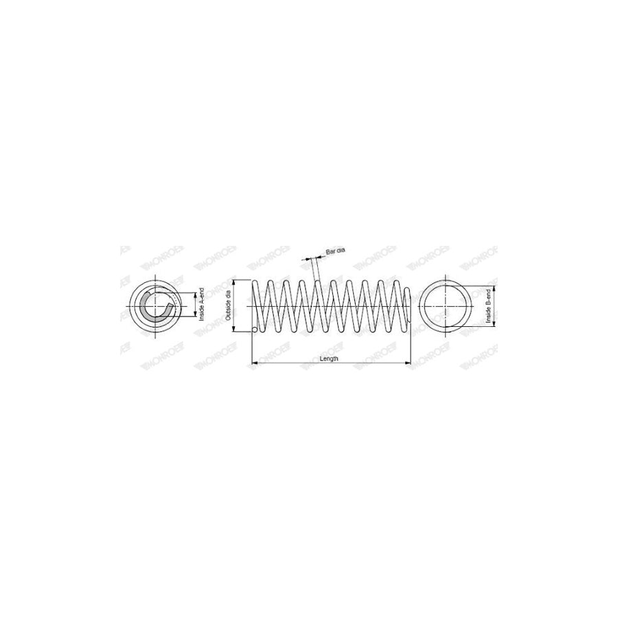 Monroe Sp0160 Coil Spring for Toyota Camry