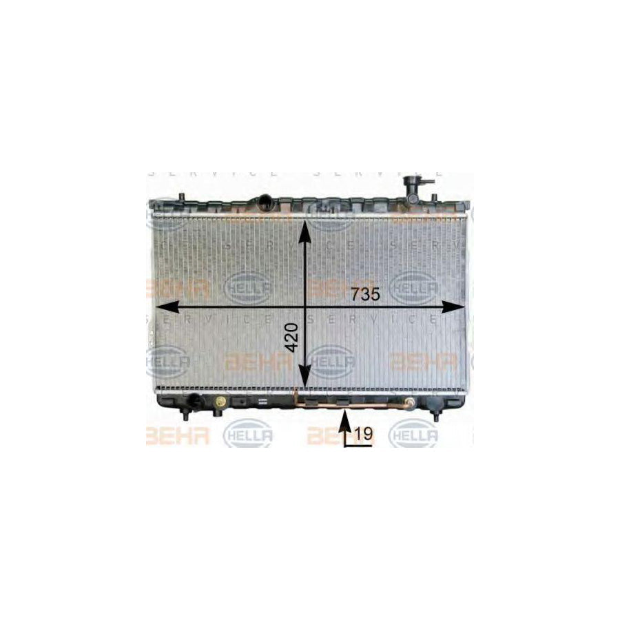 Hella 8MK 376 762-341 Engine Radiator