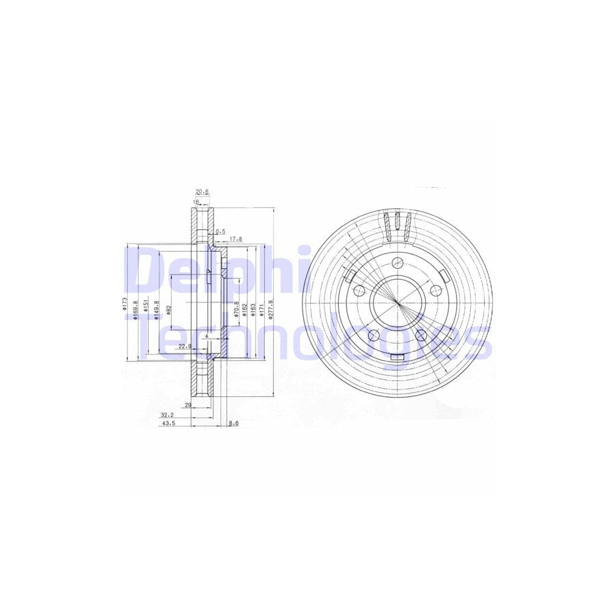 Delphi Bg3144 Brake Disc
