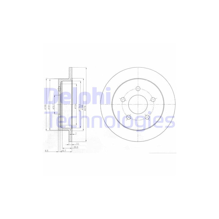 Delphi Bg3143 Brake Disc