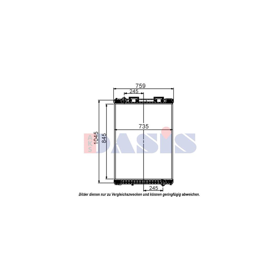 AKS Dasis 260570S Engine Radiator