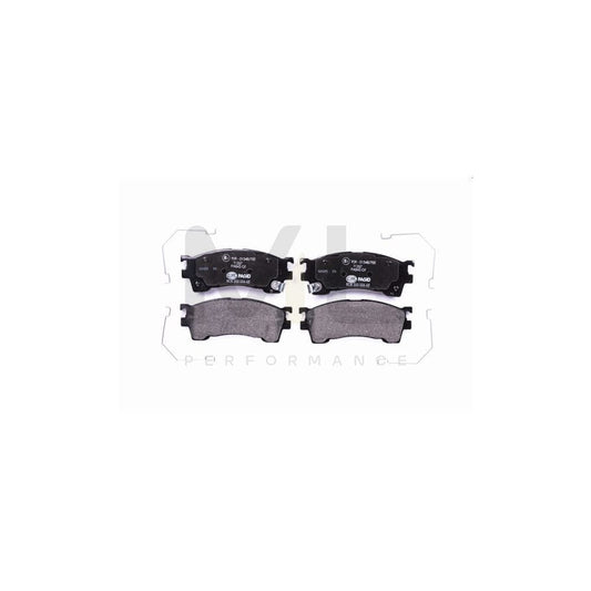 Hella 8DB 355 006-621 Brake Pad Set With Acoustic Wear Warning, With Accessories