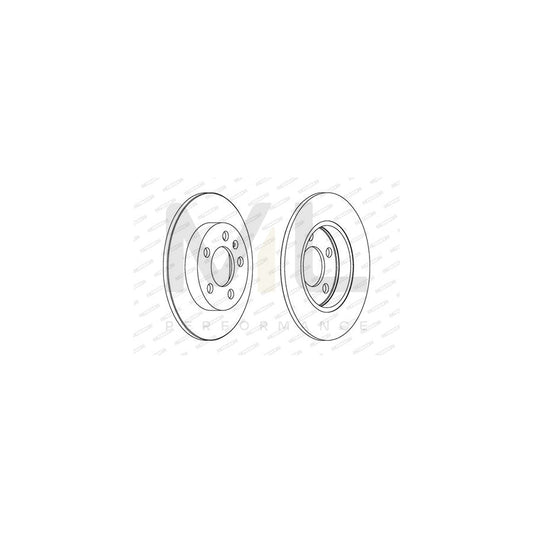 FERODO DDF736-1 Brake Disc for MAZDA RX-7 III (FD) Vented | ML Performance Car Parts
