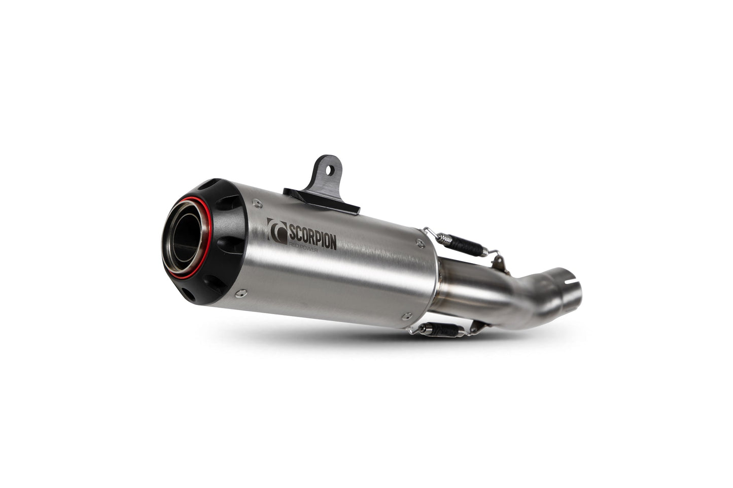 Scorpion PHA195SEO Honda CB 500 F Red Power Slip-On - Brushed Stainless Steel Sleeve | ML Performance US US