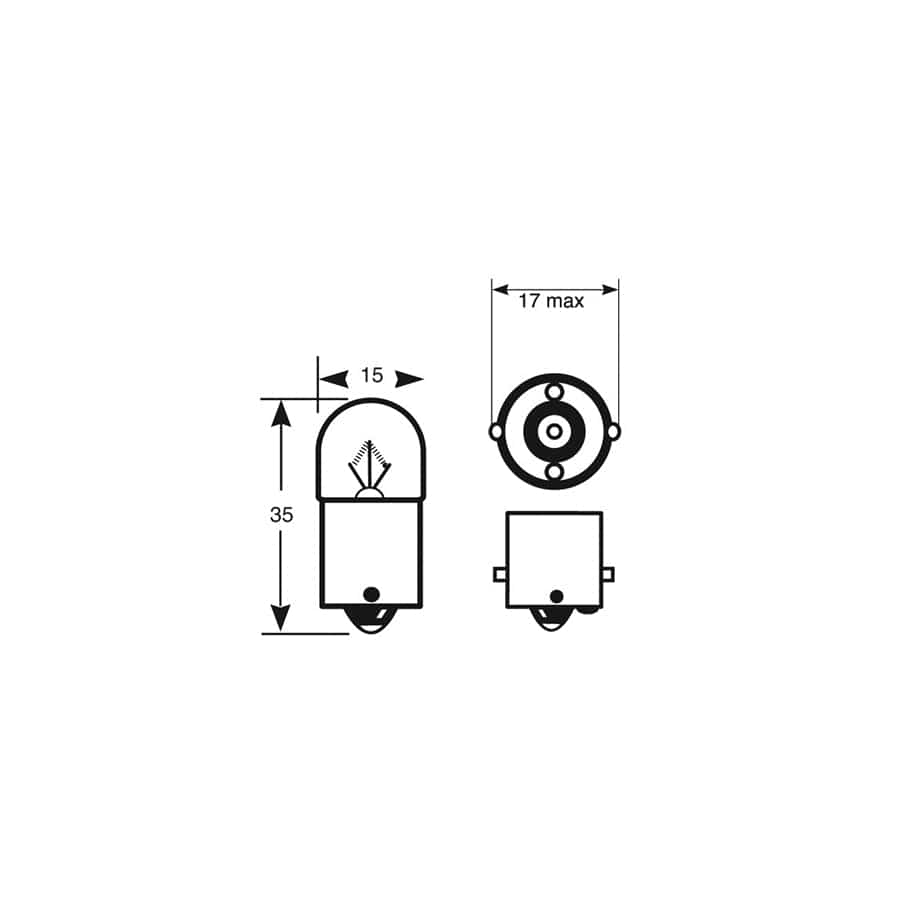 RING R245A 12V 10W RY10W SCC BA15s Indicator ( Amber ) (10 units)