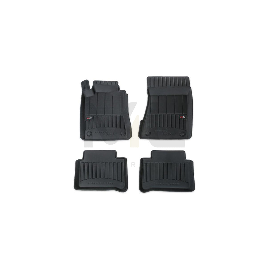 FROGUM Tailored 3D408104 Floor mat set suitable for MERCEDES-BENZ E-Class Elastomer, Front and Rear, Quantity: 4, Black, (LHD)