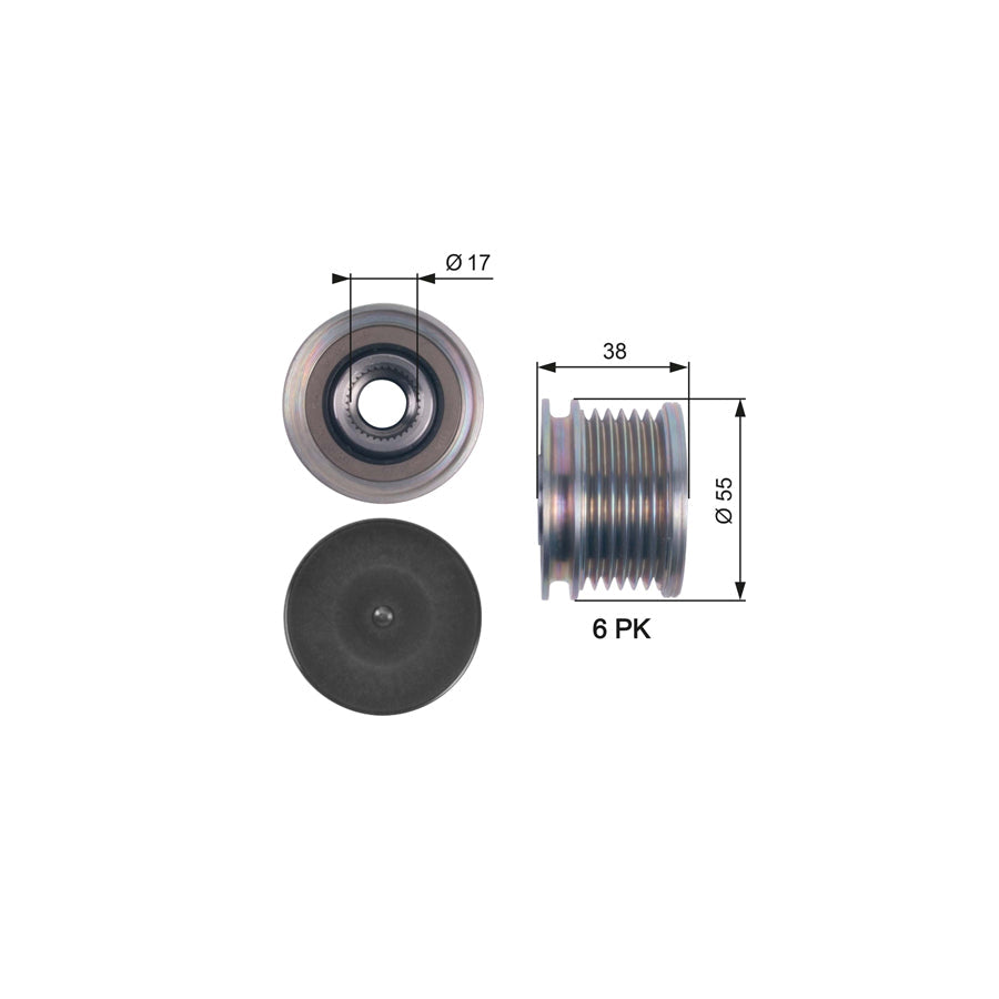 Gates OAP7124 Alternator Freewheel Clutch