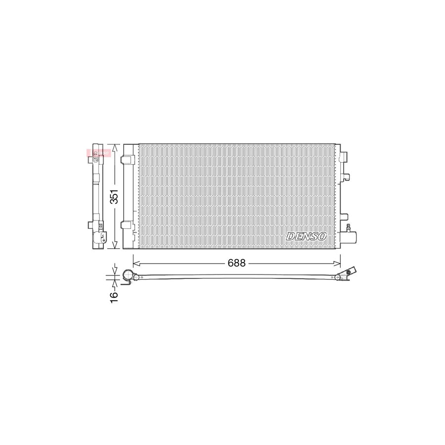 DENSO DCN23031 Air Conditioning Condenser