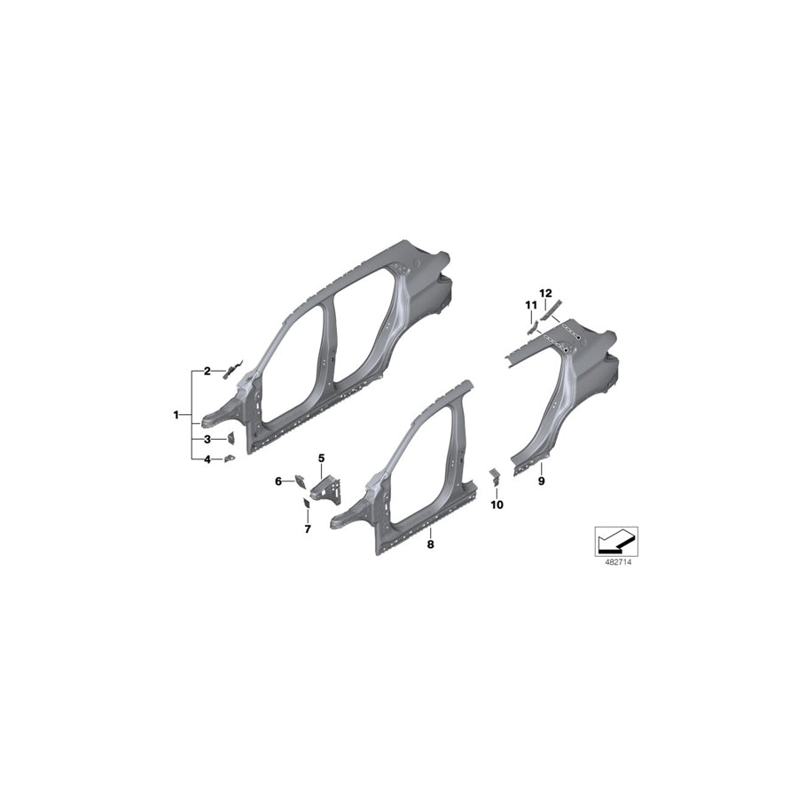 Genuine BMW 41212460195 F39 Positioning Aid T-Bolt (Inc. X2 20dX, X2 28i & X2 20i) | ML Performance US Car Parts