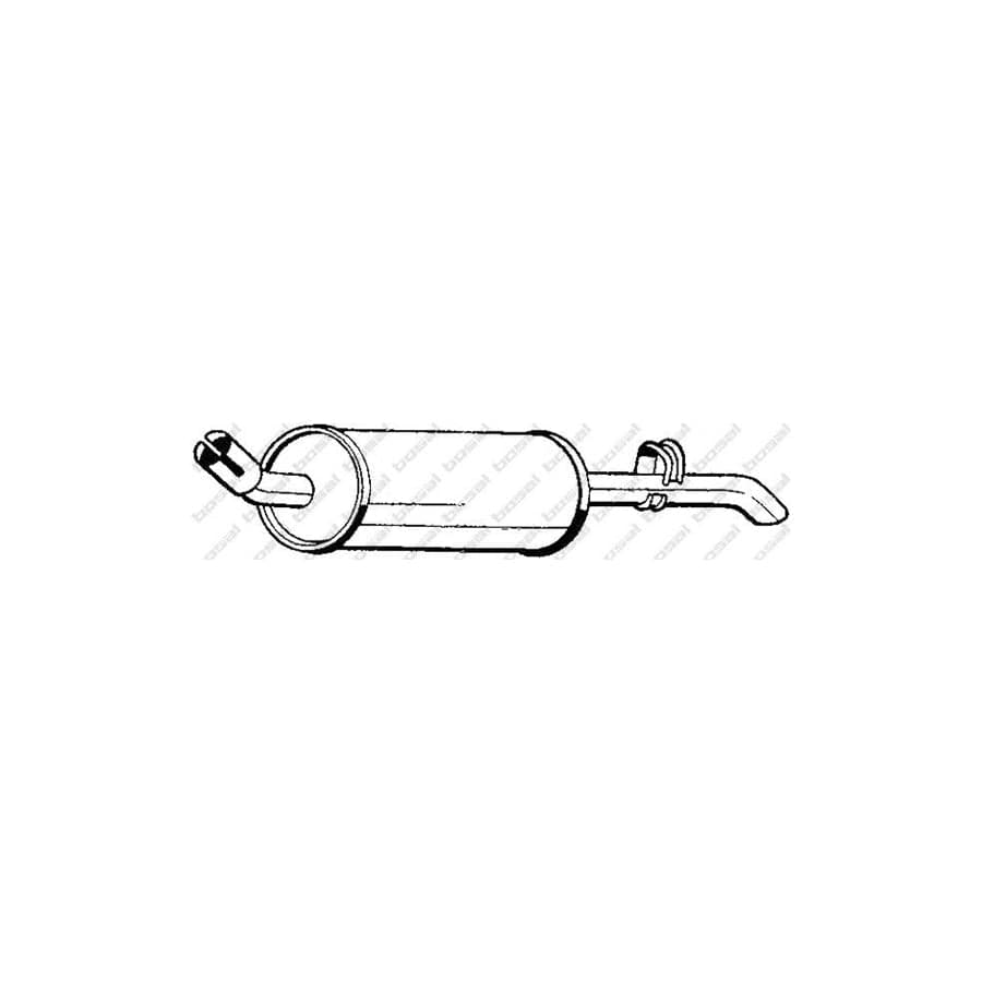Bosal 185-743 Rear Silencer for Opel Rekord E1 Saloon