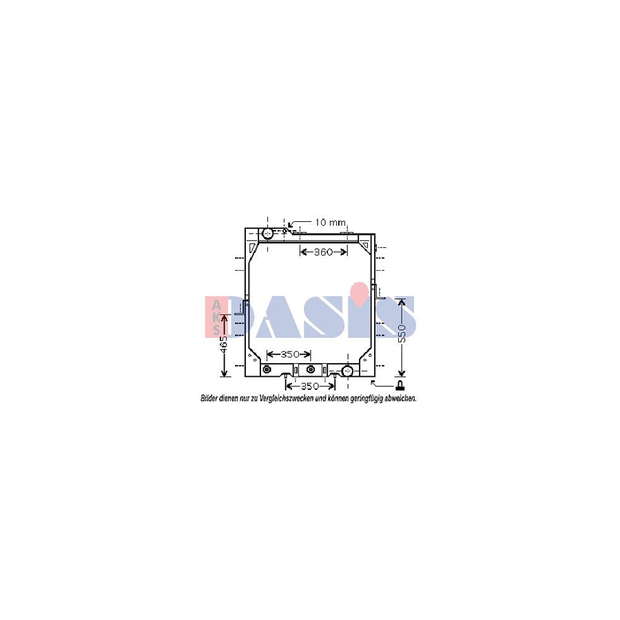 AKS Dasis 131450N Engine Radiator