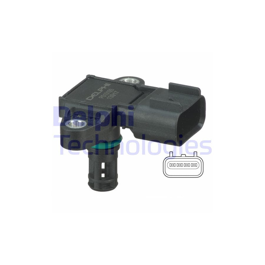 Delphi Ps10193 Intake Manifold Pressure Sensor For Ford Focus