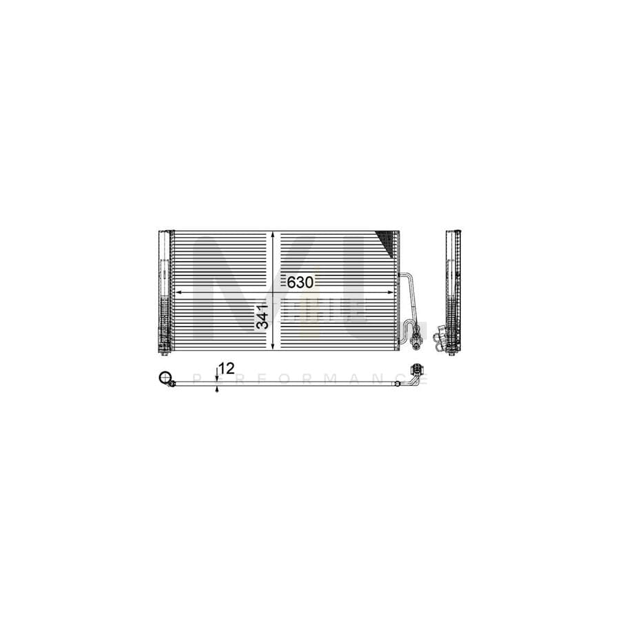 MAHLE ORIGINAL AC 590 000P Air conditioning condenser with dryer | ML Performance Car Parts