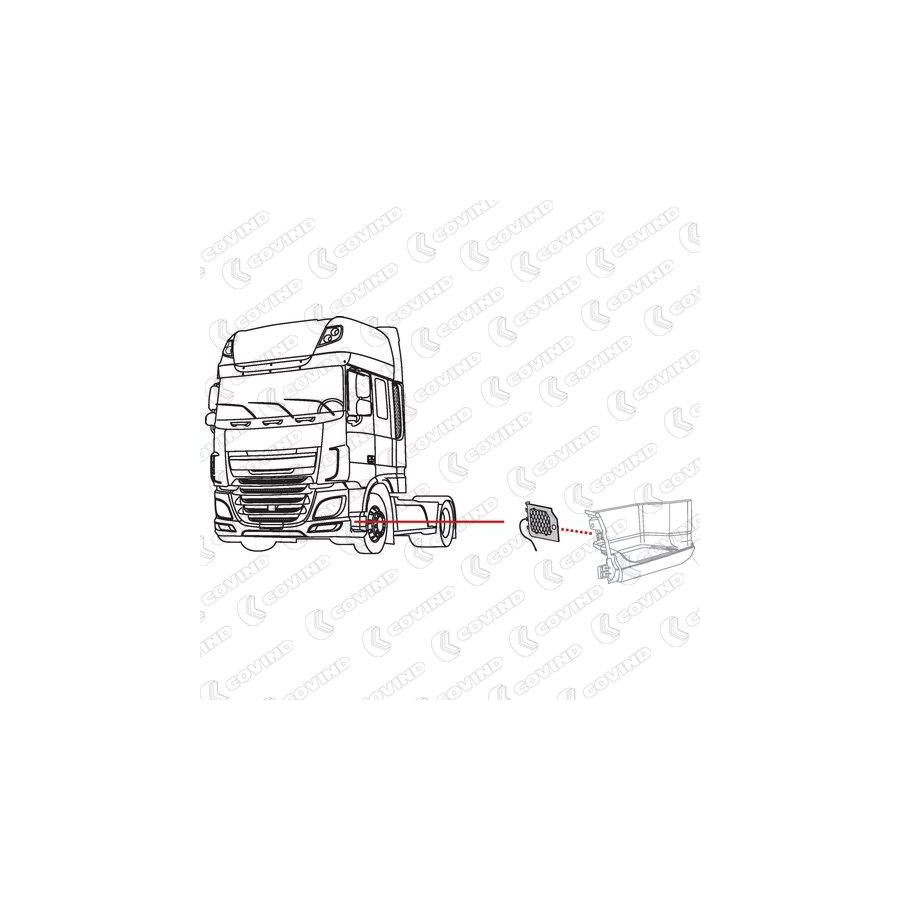 Covind Xf6/231 Cover, Footboard