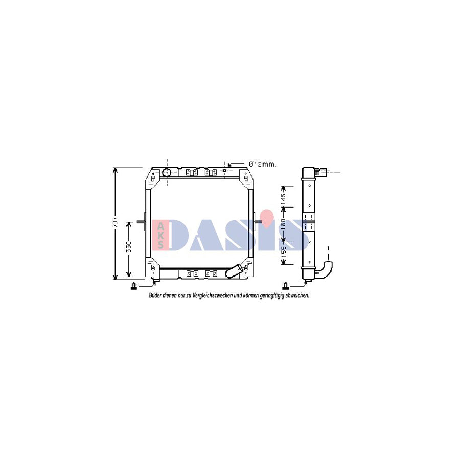 AKS Dasis 131460N Engine Radiator