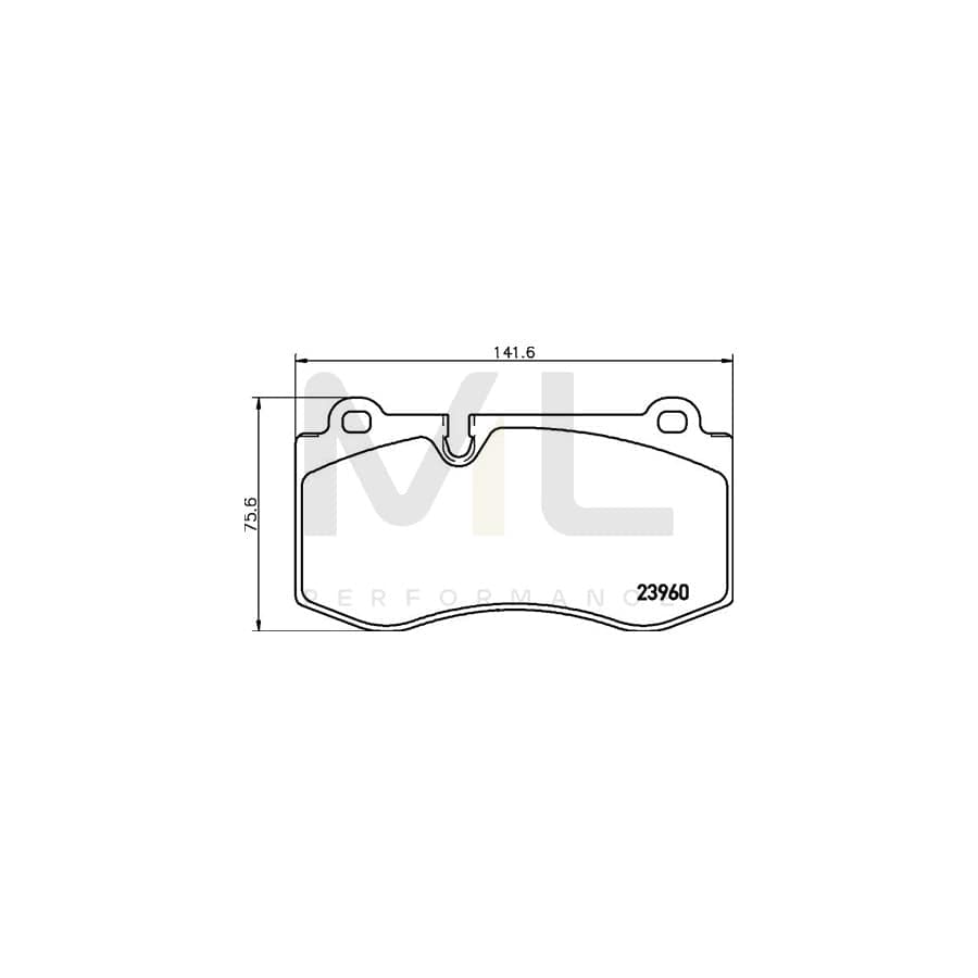 TEXTAR 2396004 Brake pad set prepared for wear indicator | ML Performance Car Parts