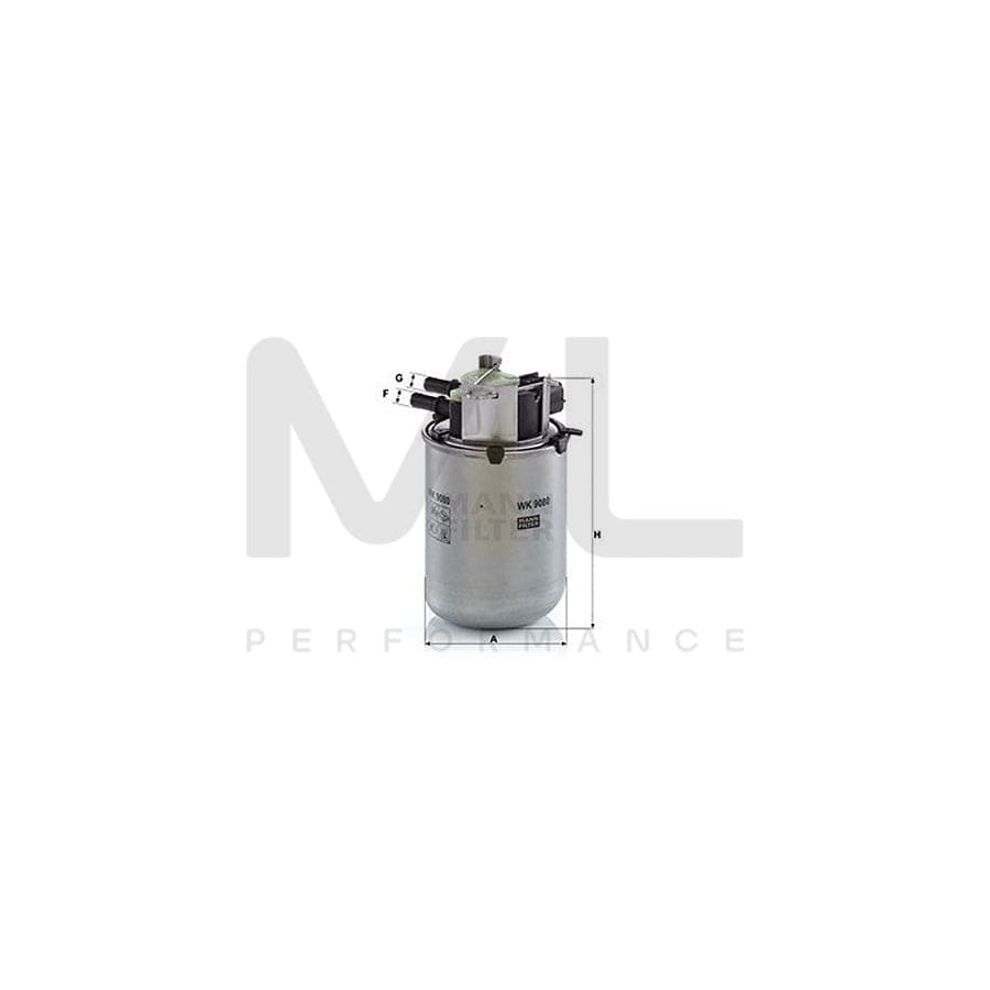 MANN-FILTER WK 9080 Fuel filter In-Line Filter