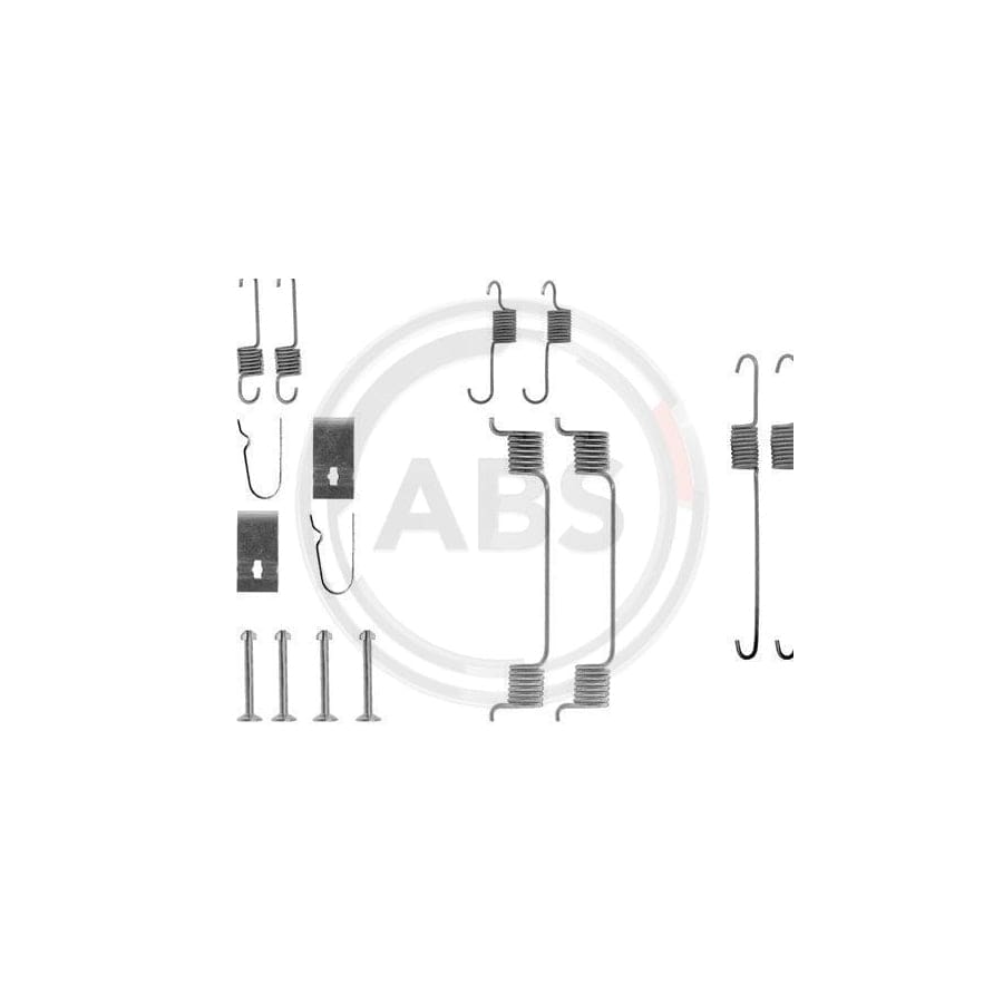 A.B.S. 0700Q Accessory Kit, Brake Shoes for MAZDA 121 II Saloon (DB)