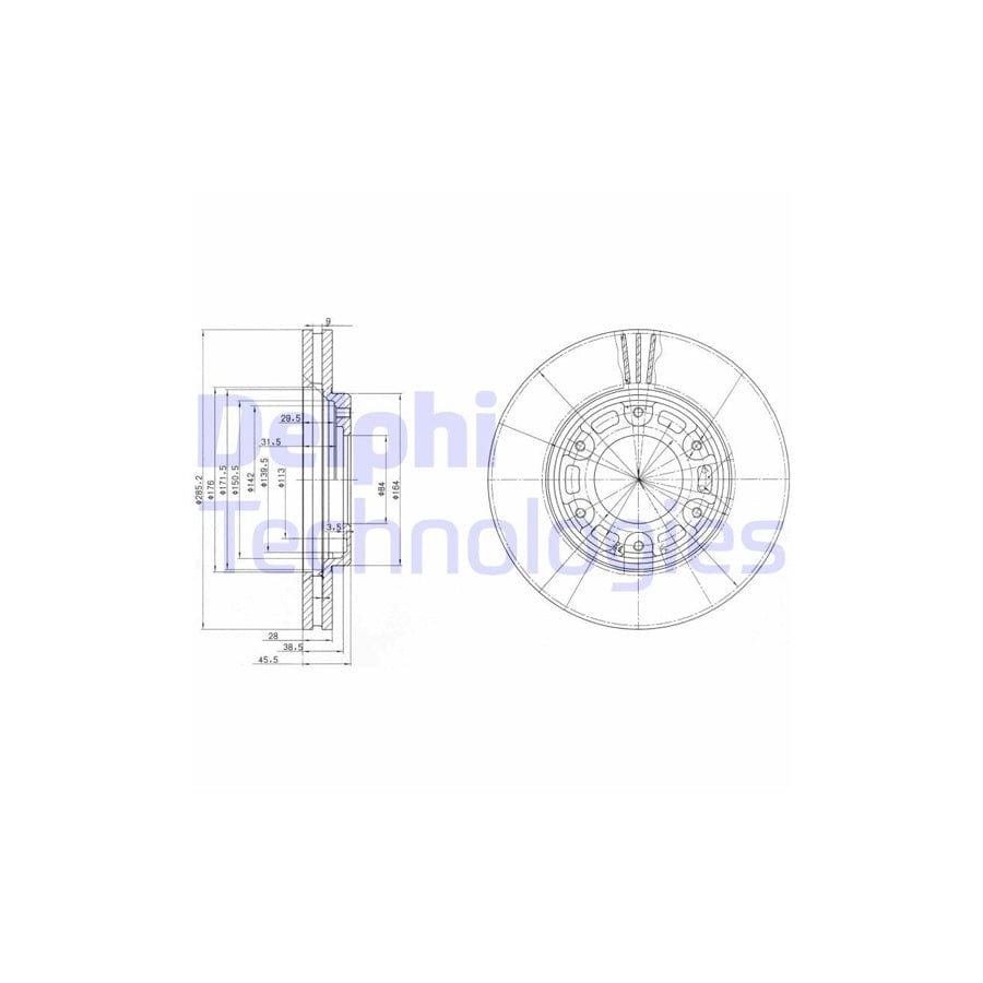 Delphi Bg3193 Brake Disc