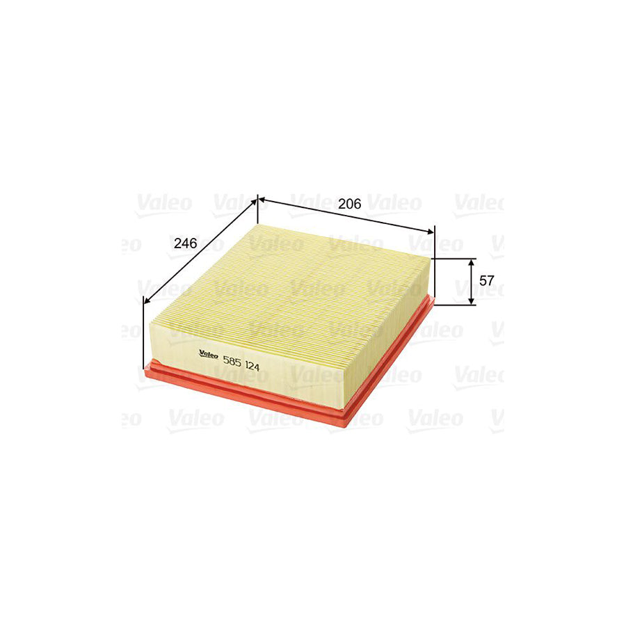 VALEO 585124 Air Filter | ML Performance UK Car Parts