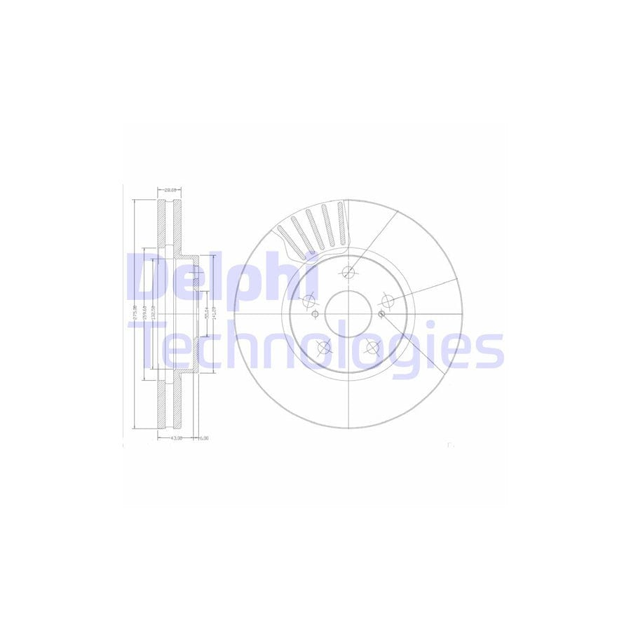 Delphi Bg3189 Brake Disc