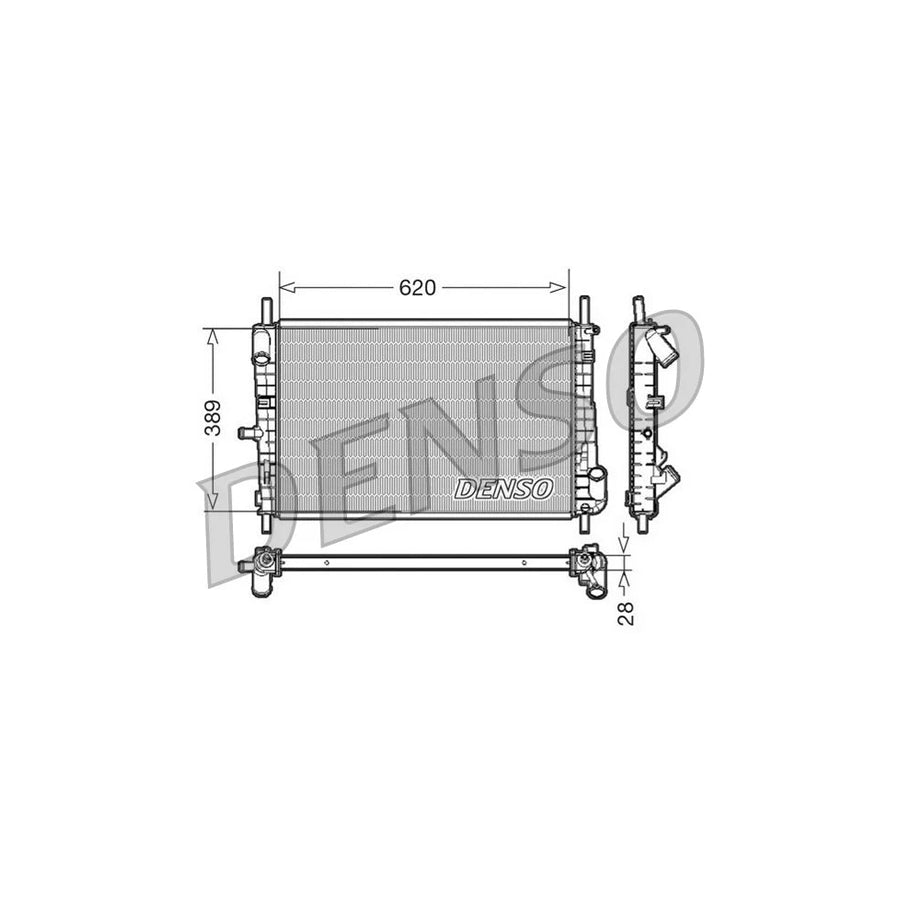 DENSO DRM10072 Engine Radiator for Ford Mondeo