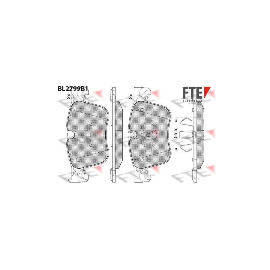 FTE Bl2799B1 Brake Pad Set