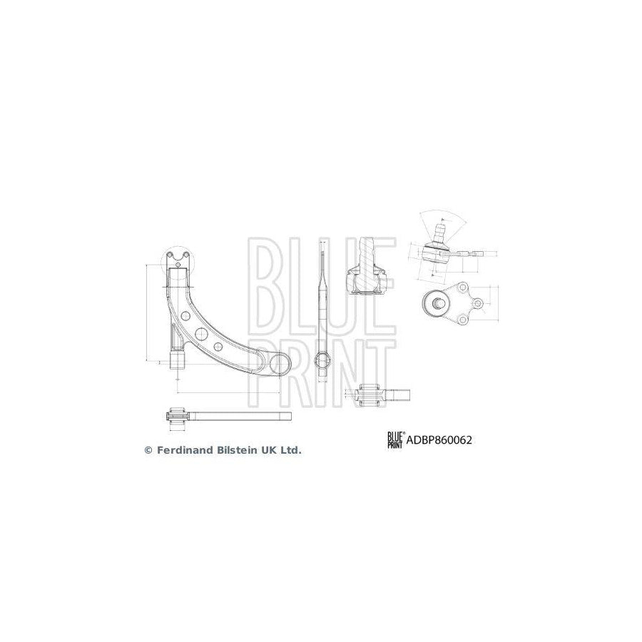 Blue Print Adbp860062 Suspension Arm for KIA Rio
