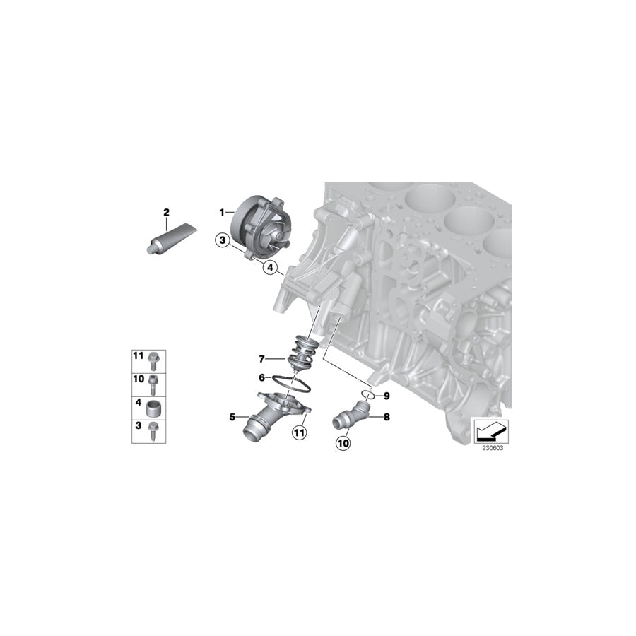 Genuine BMW 11518512446 R56 Profile-Gasket (Inc. Cooper D 1.6, One D & Cooper D 2.0) | ML Performance US Car Parts